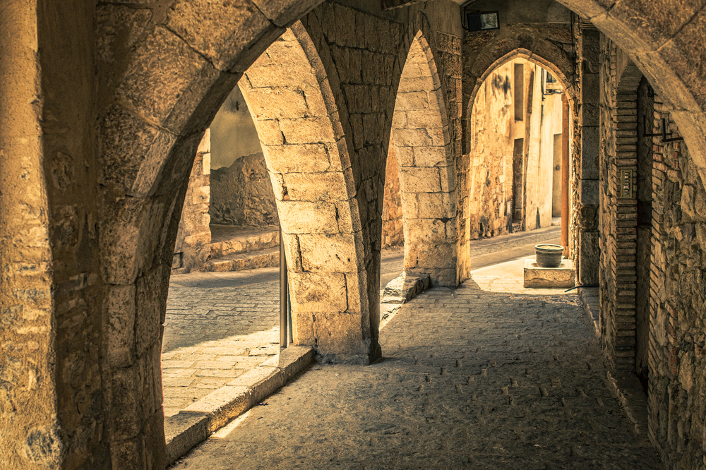 Medieval,Village,Of,Perelada,In,Costa,Brava,,Spain.